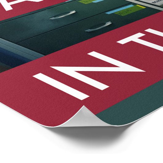 Behalt Ruhe und bleibe dich. Sicherheitspaket Poster (Ecke)