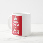 Behalt Ruhe und bleibe in Horto Kaffeetasse (Vorderseite Links)