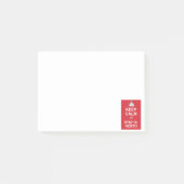 Behalt Ruhe und bleibe in Horto Post-it Klebezettel (Vorderseite)