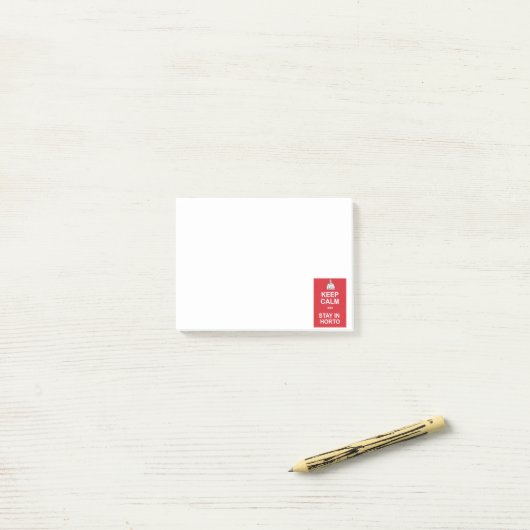Behalt Ruhe und bleibe in Horto Post-it Klebezettel (Auf Schreibtisch)