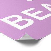 Behalt Ruhe und Bleibe Schönes Poster (Ecke)