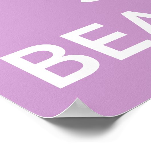 Behalt Ruhe und Bleibe Schönes Poster (Ecke)