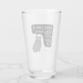 Behalt Ruhe und Bleibe Zuhause mit deiner Katze Glas (Rückseite)