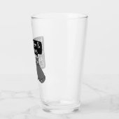 Behalt Ruhe und Bleibe Zuhause mit deiner Katze Glas (Links)