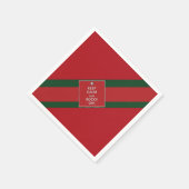 "Behalt Ruhe und Bocce On!" Papierservietten aus P (Ecke)