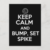 Behalt Ruhe und Bump, Set, Spike