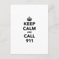 Behalt Ruhe und Call 911