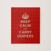 Behalt Ruhe und Carry Diapers Puzzle (Vertikal)