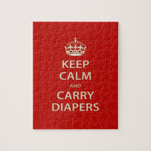 Behalt Ruhe und Carry Diapers Puzzle (Vertikal)