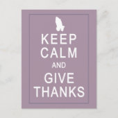 Behalt Ruhe und danke mit Praying Hands Postkarte (Vorderseite)