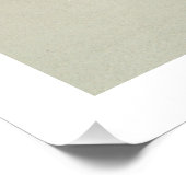 Behalt Ruhe und denke an den Strand Poster (Ecke)