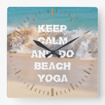 Behalt Ruhe und DO BEACH YOGA inspirierend Worte