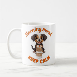 Behalt Ruhe und Drink Kaffee - Dog Lover Digitale Kaffeetasse