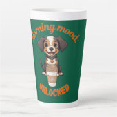 Behalt Ruhe und Drink Kaffee - Dog Lover Digitale  Milchtasse (Vorderseite)