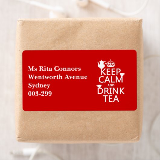 Behalt Ruhe und Drink Tee - Alle Farben (Insitu)