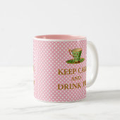 Behalt Ruhe und Drink Tee Tasse (VorderseiteRechts)