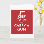 Behalt Ruhe und eine Waffe tragen Karte (Gelbe Blume)