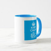 Behalt Ruhe und erhalte deinen Text zu Sky Blue Ac Tasse (VorderseiteRechts)