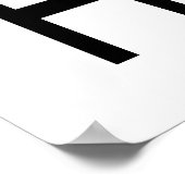 Behalt Ruhe und esse heiße Hunde Poster (Ecke)