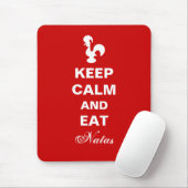Behalt Ruhe und esse Natas Mousepad. Mousepad (Mit Mouse)