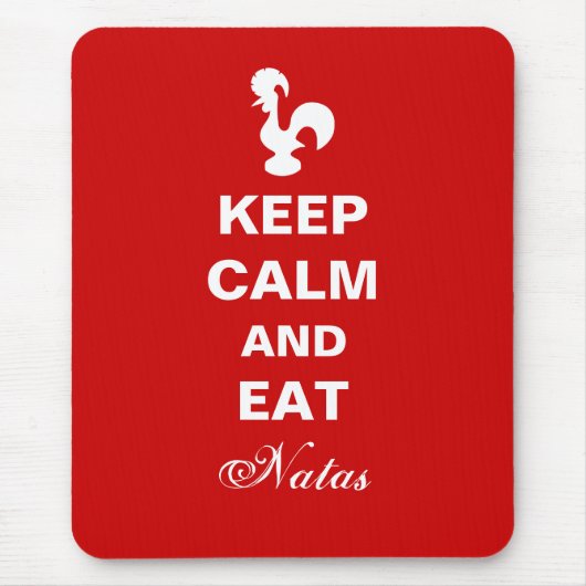 Behalt Ruhe und esse Natas Mousepad. Mousepad (Vorne)