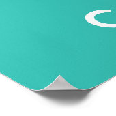 Behalt Ruhe und esse Süßes Poster drucken (Ecke)