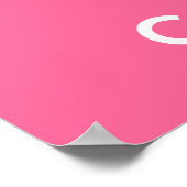 Behalt Ruhe und esse Süßes Poster drucken (Ecke)