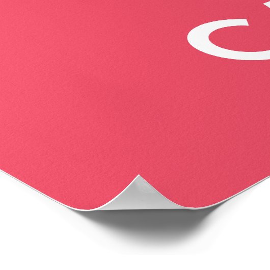 Behalt Ruhe und esse Süßes Poster drucken (Ecke)