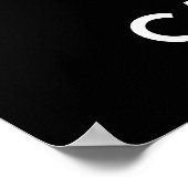 Behalt Ruhe und esse Süßes Poster drucken (Ecke)