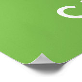 Behalt Ruhe und esse Süßes Poster drucken (Ecke)