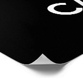 Behalt Ruhe und esse Süßes Poster drucken (Ecke)