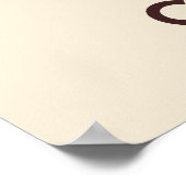 Behalt Ruhe und Essen Cake Poster Print (Ecke)