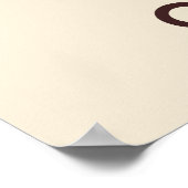 Behalt Ruhe und Essen Cake Poster Print (Ecke)