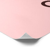 Behalt Ruhe und Essen Cake Poster Print (Ecke)