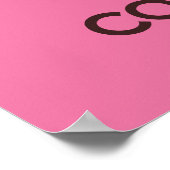 Behalt Ruhe und essen Cookies Plakat drucken (Ecke)