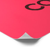 Behalt Ruhe und essen Cookies Plakat drucken (Ecke)