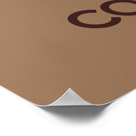 Behalt Ruhe und essen Cookies Plakat drucken (Ecke)