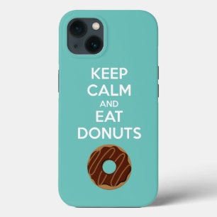 Behalt Ruhe und Essen Donuts Handy Case