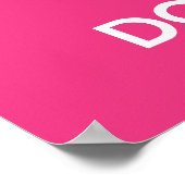 Behalt Ruhe und Essen Donuts Plakat drucken (Ecke)