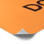 Behalt Ruhe und Essen Donuts Plakat drucken (Ecke)