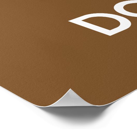 Behalt Ruhe und Essen Donuts Plakat drucken (Ecke)