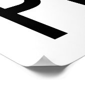 Behalt Ruhe und essen Pretzels Poster (Ecke)