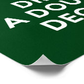 Behalt Ruhe und fahre ein Doppeldecker-Poster Poster (Ecke)