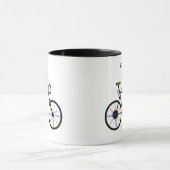 Behalt Ruhe und fahre mit Motivierend Worten Tasse (Zentrum)