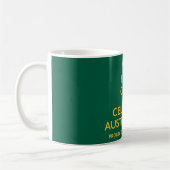 Behalt Ruhe und feiert Australien Tag! Kaffeetasse (Links)