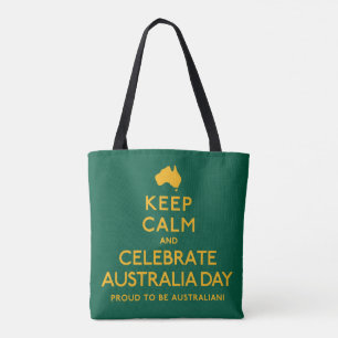 Behalt Ruhe und feiert Australien Tag! Tasche