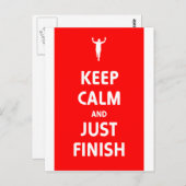 Behalt Ruhe und fertig Postkarte (Vorne/Hinten)