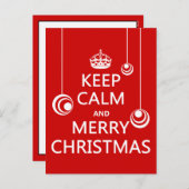 Behalt Ruhe und frohe Weihnachten (Vorne/Hinten)