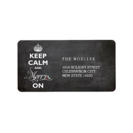 Behalt Ruhe und Fröhlichkeit auf Chalkboard Funny