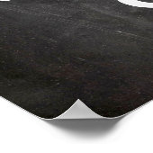 Behalt Ruhe und Fröhlichkeit auf Chalkboard Funny  Poster (Ecke)